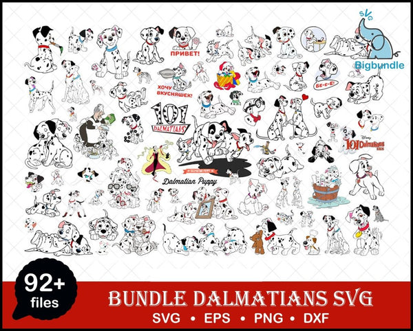 90+ Dalmatians Svg Bundle Disney Cricut Files