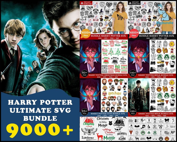 9000+ Ultimate Bundle Harry Potter Svg,Harry Potter Svg, Mega Bundle Harry Potter