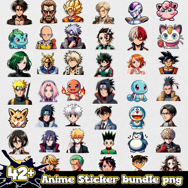 Anime Sticker bundle png