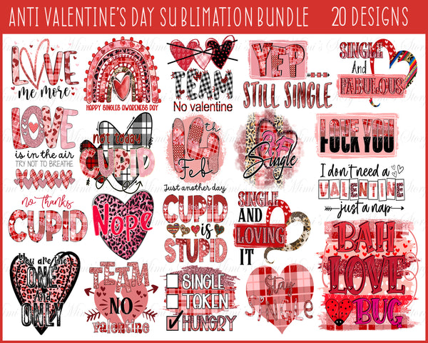 Anti valentine bundle png, Valentine Bundle Svg, Valentine Day, Happy valentine svg, Valentine Quote svg, Heart svg, Love day svg, Love Svg, Cupid svg, Cricut