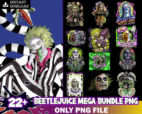 Only PNG files Beetlejuice bundle 21+ png - Instant Download - Hight Quality - Easy to use cut files