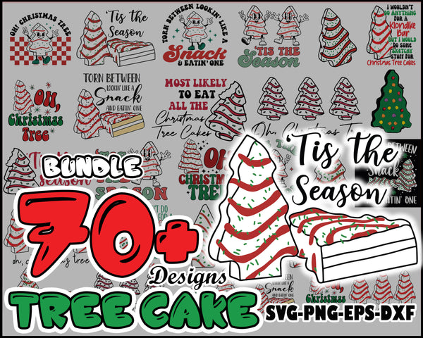 Christmas Tree Svg, Christmas Tree Cakes Svg, Little Debbie Holiday Cake Svg, Png - CRM21112203