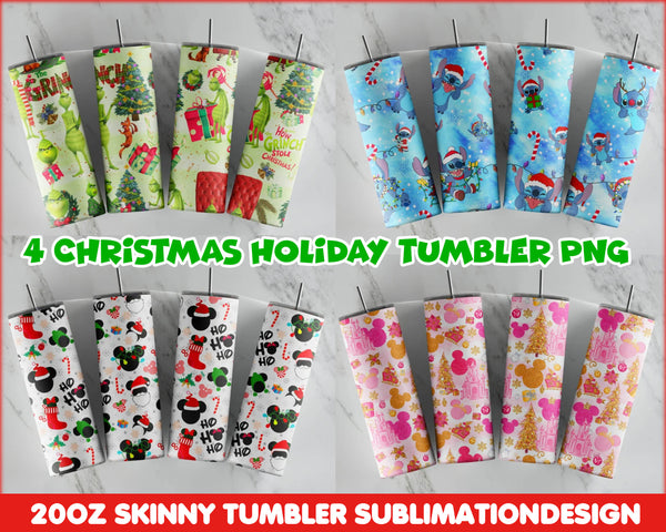 Christmas Collage Tumbler Wrap -20 oz Sublimation Tumbler Wrap -PNG Digital File - CRM12112202
