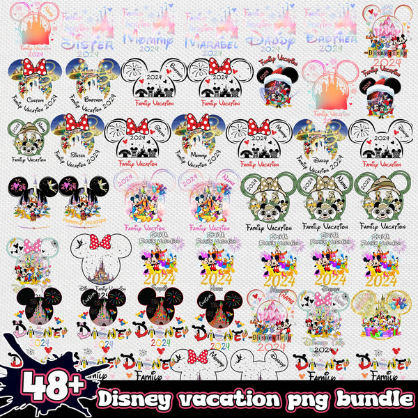Disney vacation 2024 bundle png ver 2