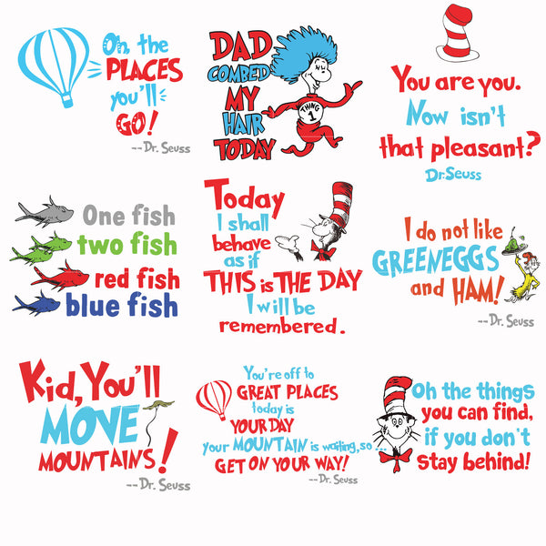 Dr. Seuss Quote Svg, Dr. Seuss Svg, Dr. Seuss Saying Svg, One Fish Two Fish Red Fish Blue Fish, Svg Dr_bundle_10