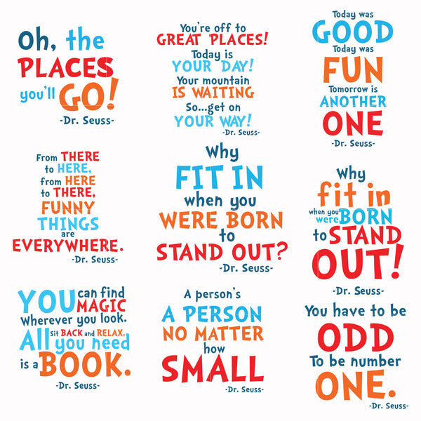 Dr. Seuss Quote Svg, Dr. Seuss Svg, Dr. Seuss Saying Svg, Funny Things are EveryWhere, Svg Dr_bundle_8