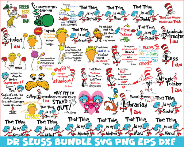Dr Seuss svg bundle, cat In the Hat svg, Dr Seuss Hat svg ,Green Eggs And Ham Svg, Dr Seuss for Teachers Svg (15)