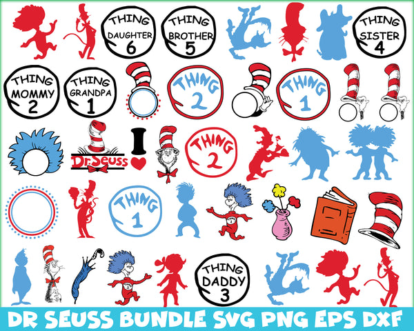 Dr Seuss svg bundle, cat In the Hat svg, Dr Seuss Hat svg ,Green Eggs And Ham Svg, Dr Seuss for Teachers Svg (3)