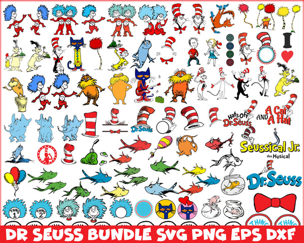 Dr Seuss svg bundle, cat In the Hat svg, Dr Seuss Hat svg ,Green Eggs And Ham Svg, Dr Seuss for Teachers Svg (6)