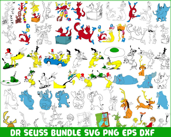 Dr Seuss svg bundle, cat In the Hat svg, Dr Seuss Hat svg ,Green Eggs And Ham Svg, Dr Seuss for Teachers Svg (9)