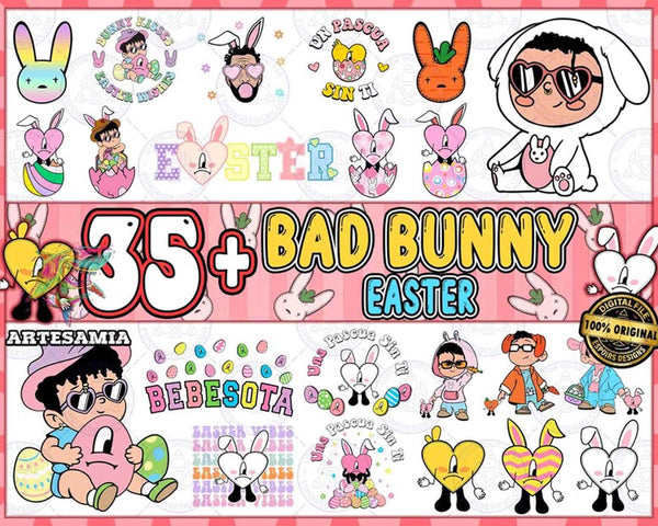 New Easter Day Benito SVG, Bad Bunny Png, Easter Png, Easter Benito Png, Bunny Easter Egg Png on Ultimatesvg.net