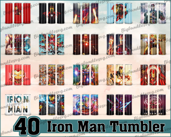 Iron Man Tumbler - Iron Man  PNG - Tumbler design - Digital download