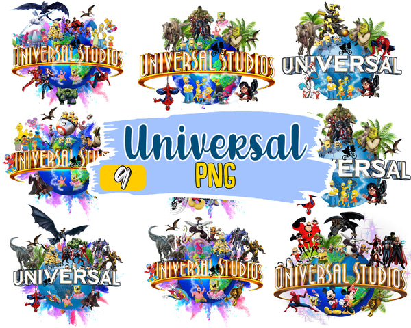 Universal Studio Bundle png, Family Vacation png, Minion png, Magical Kingdom png, Family Vacation png, Family Trip png