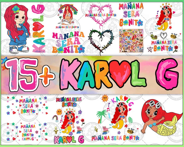 15+ Karol G PNG Bundle, Mañana Será Bonito Png, Karol G Png, KG New Album Cover, Karol G Tumbler Wrap, Karol G Glass Can, Instant Download