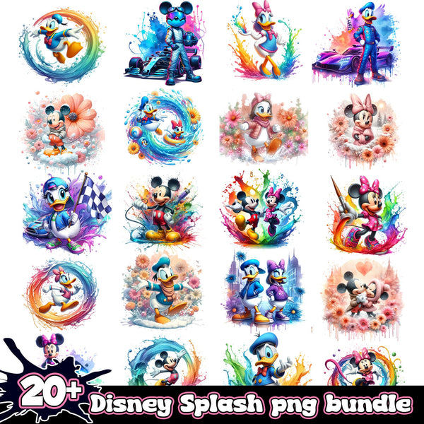 Mickey Mouse splash bundle png
