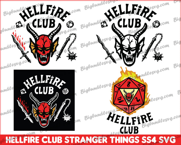 Hellfire Club Svg, Stranger Svg Things, Stranger Svg Things Ss4
