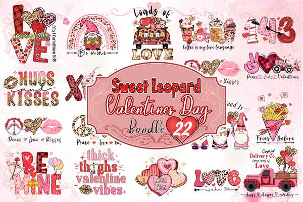Valentine's day Png Bundle, Love Png Bundle, Valentines Day Png Designs, Retro valentines Png - VLT15122205