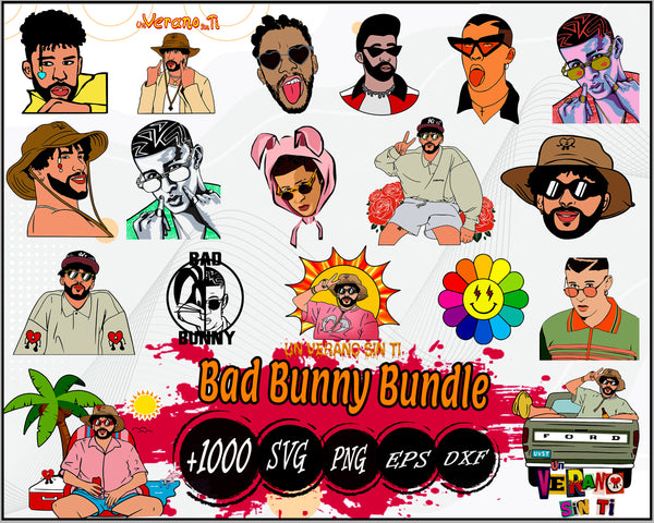 1000+ File New Bad Bunny SVG,Bundle bad bunny svg, digital download
