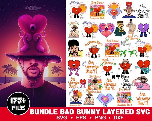 175+ File New Bad Bunny SVG,Bundle bad bunny svg, digital download