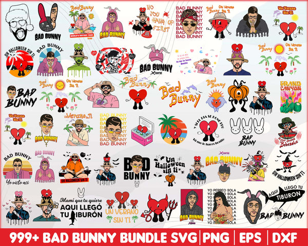 999+ Bad Bunny Halloween, Halloween svg bundle SVG PNG EPS DXP, Digital Download