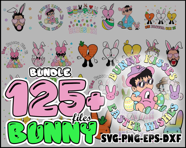 New Easter Day Bad Bunny Png Bundle, Bad Bunny Svg, Easter Png, Easter Benito Png, Bunny Easter Egg Png, Un Pascua Sin Ti
