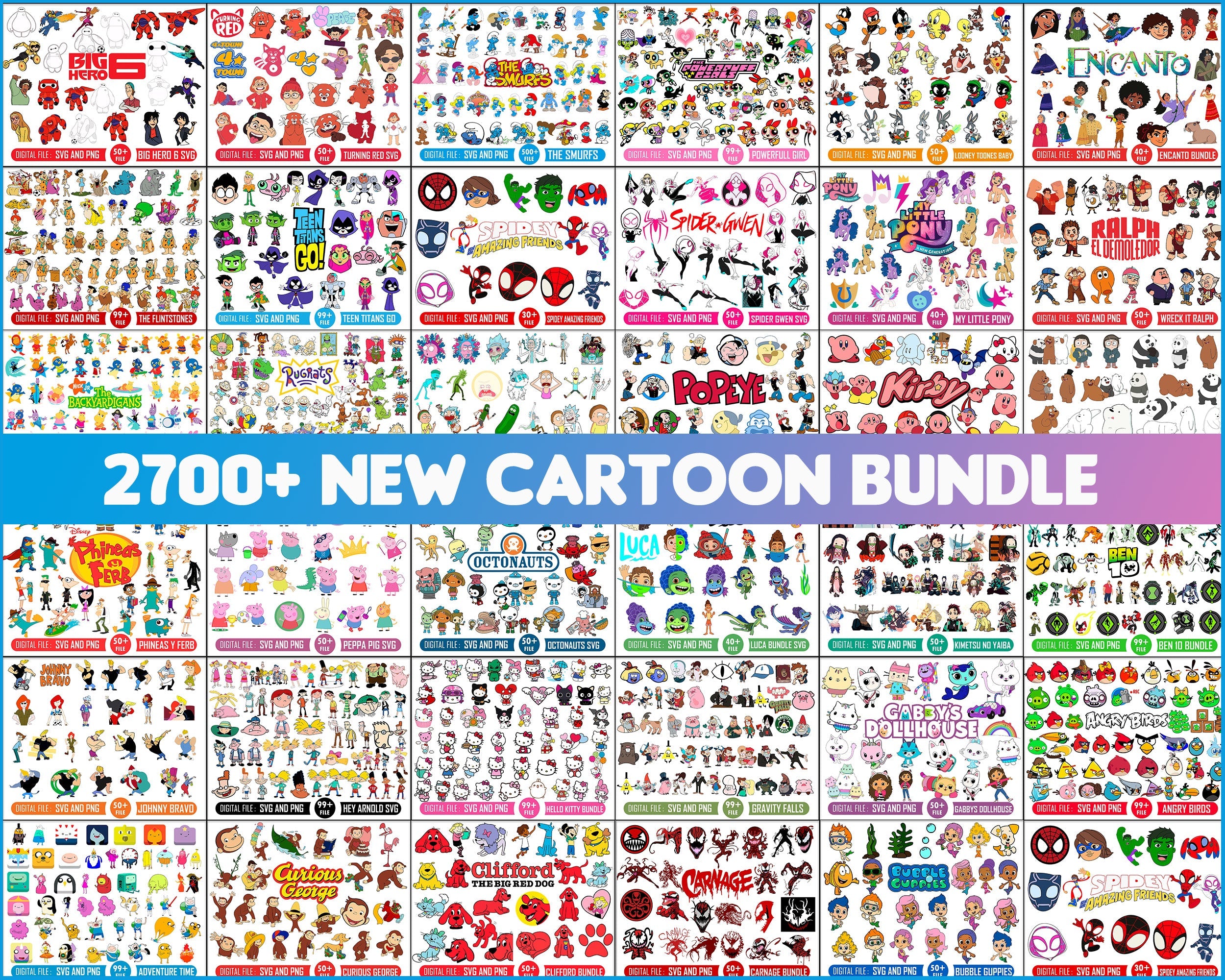 Cartoon Mega Bundle Trending 2024 Svg Digital Hub   Carrtoonmegabundle2024 