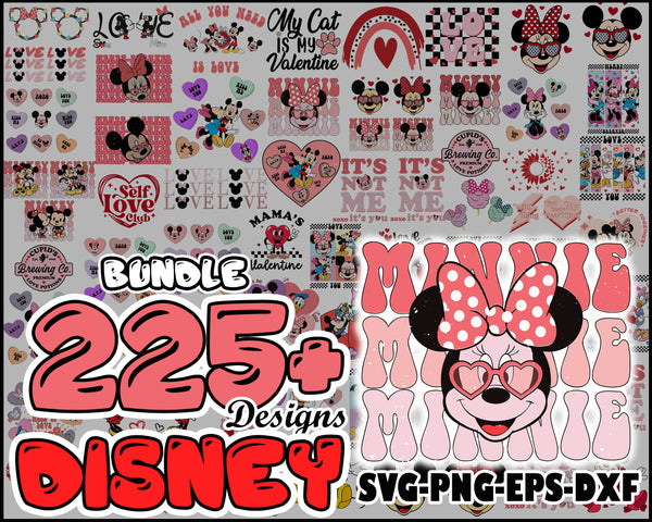 Valentine’s Day SVG bundle ,Disney vanlentine's day SVG , Mickey Valentine bundle, digital download