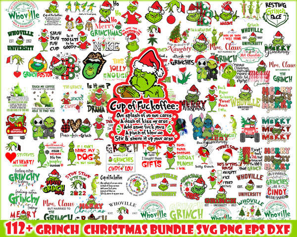 The Grinch Bundle | Grinch Christmas Svg | Grinch Clipart File Instant Download | CRM24112202
