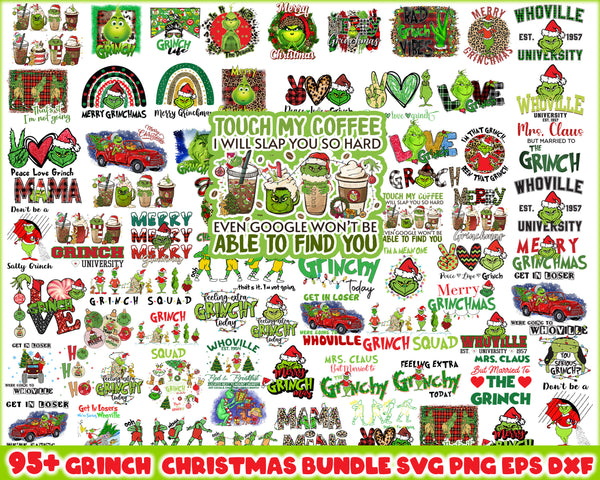 Grinch Bundle SVG, Grinch Svg, Grinch Font, Instant Download, Clipart - CRM24112203