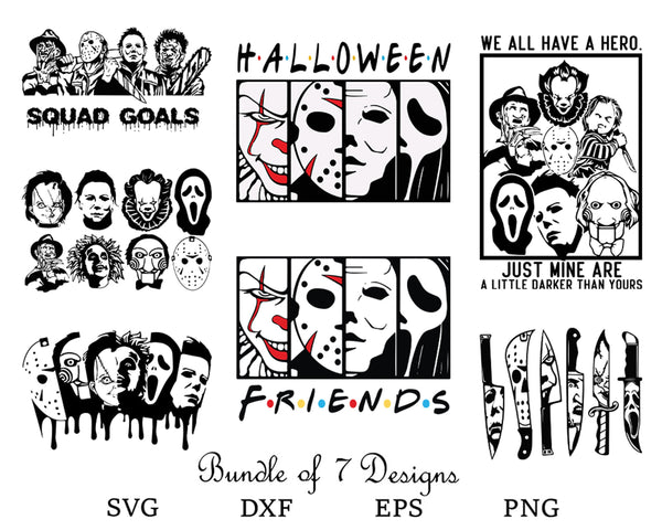 Horror friend SVG Bundle, Horror svg Bundle, Halloween bundle