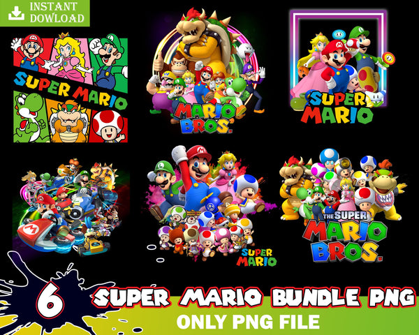 Super Mario Bundle, Super Mario, Super Mario Png, Super Mario bundle Png