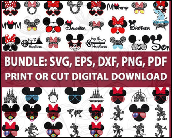 Mickey Mouse SVG Bundle - Digital download