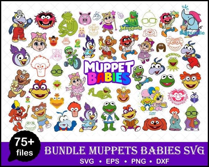 Muppet Babies Svg 75+ Files Bundle Disney Bundle The Show Svg For Cricut Silhouette Dxf Png Svg