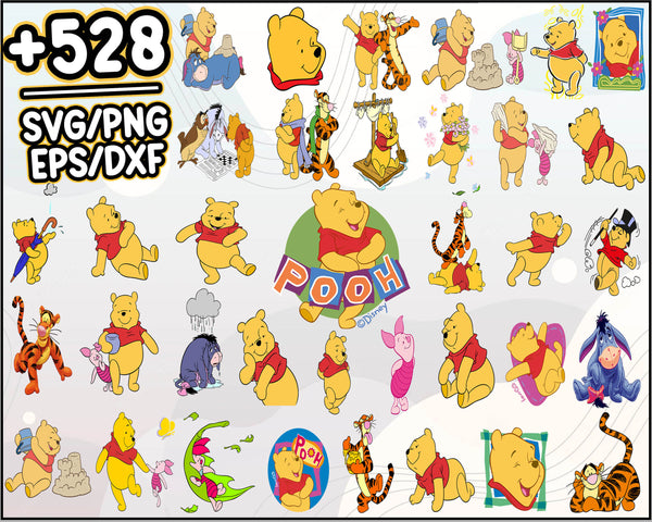 525+ File Winnie The Pooh svg, Winnie The Pooh bundle, Disney Svg, Pooh Bear svg, trigger svg, igor, piglet svg Pooh Bear Cricut