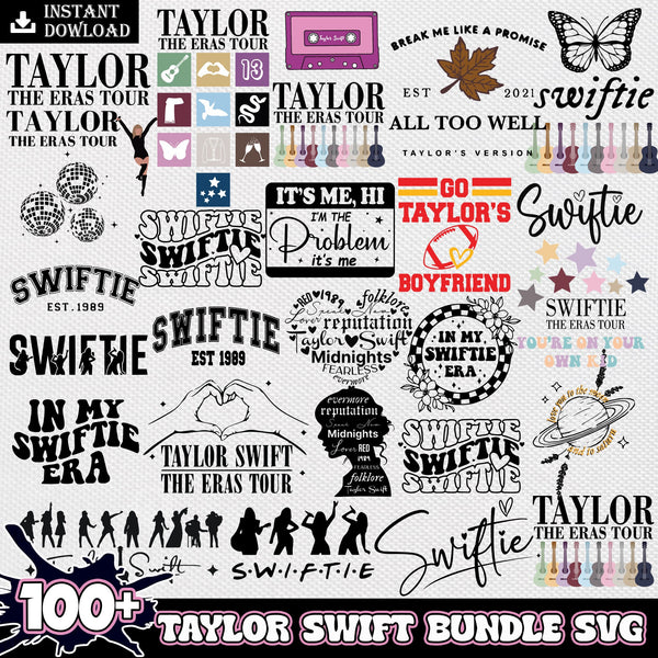 Taylor swift bundle layered svg