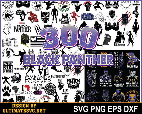 300+ Wakanda Forever Black Panther SVG PNG JPG EPS Sublimation Design, High Quality, Flash Download