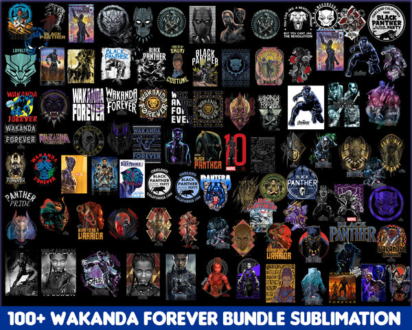 100+ Wakanda Forever Sublimation Design, High Quality, Easy to use cut files
