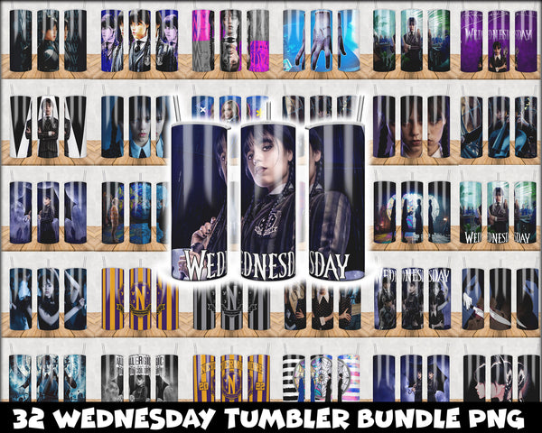 Wednesday Tumbler Wrap, Wednesday Addams Png, Wednesday 20oz Skinny Tumbler, Full Tumbler Wrap,Skinny Tumbler