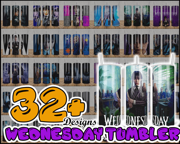 Wednesday Tumbler Wrap, Wednesday Addams Png, Wednesday 20oz Skinny Tumbler, Full Tumbler Wrap,Skinny Tumbler,Gift For Her