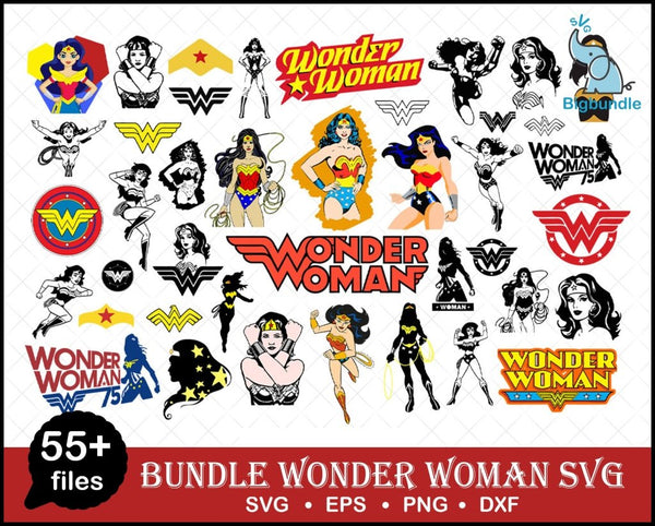 Wonder Woman Svg, Wonder Woman Svg Bundle, Justice League Svg, DC Comics Sv